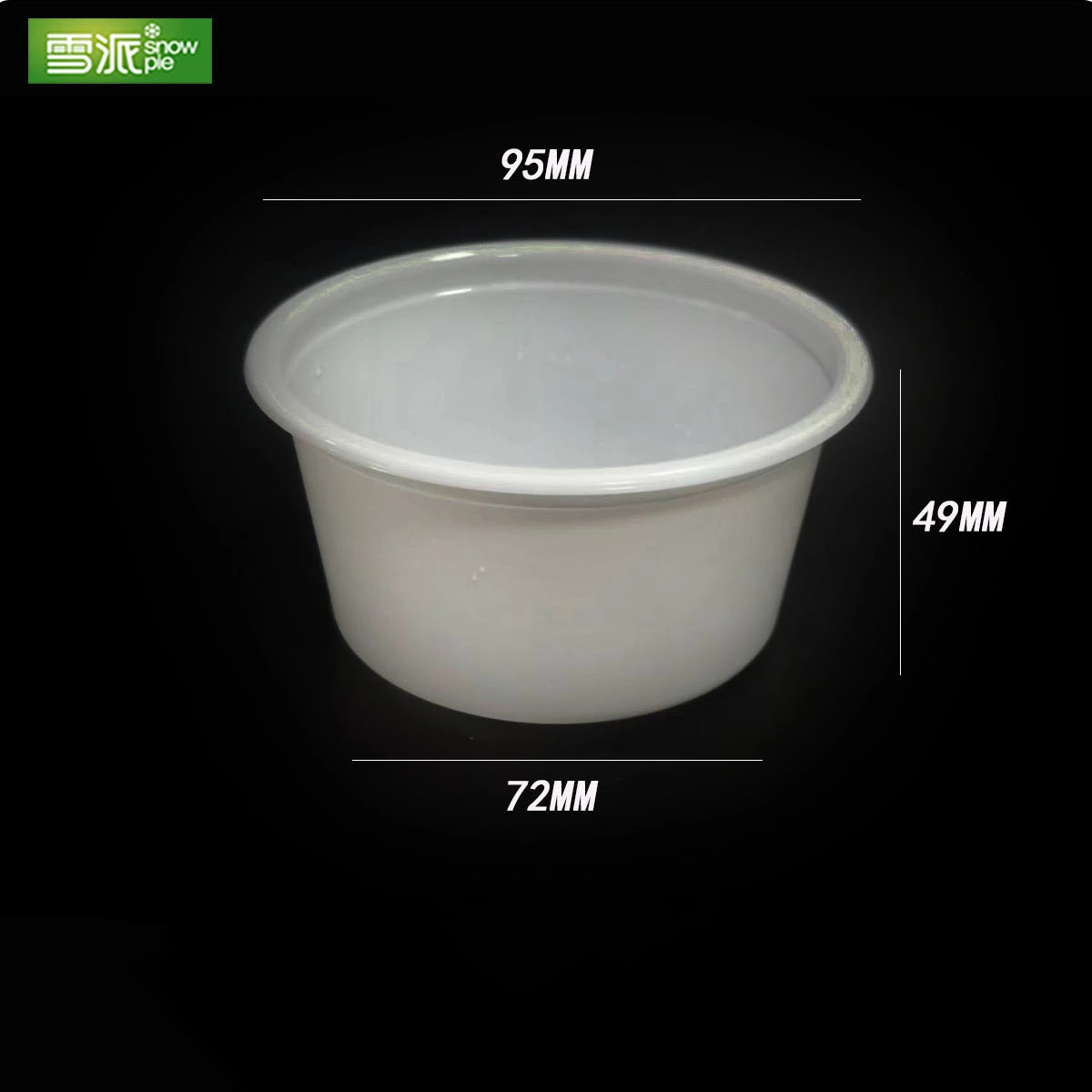 ฝาแบนเทอร์โมฟอร์ม PP (เส้นผ่านศูนย์กลาง 95 มม.)